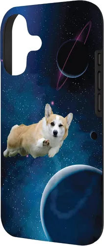 Vista 2 de Funny Kids Space Corgi Mom Pembroke Welsh Corgi Dog Lover Case for iPhone 17