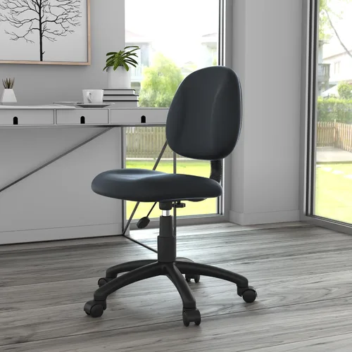 Vista 2 de Boss Office Products Silla de trabajo de postura, sin brazos, color negro