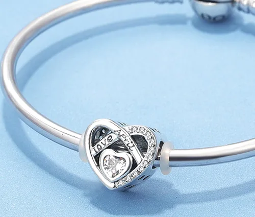 Vista 6 de Abalorio de piedra natal apto para pulseras Pandora, pulseras de alas de ángel para pulseras y collares, regalos de cumpleaños