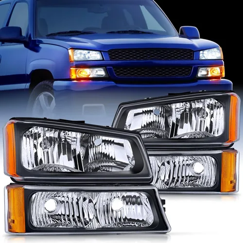 Vista 22 de Faros delanteros Nilight Silverado 2003-2006