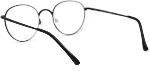 Vista 4 de SA106 Gafas de lectura redondas con borde de metal para papá