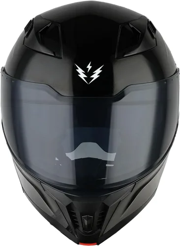 Vista 5 de 1Storm Casco integral modular/abatible con doble visera y protección solar para motocicleta de calle + Un escudo transparente adicional: KT928