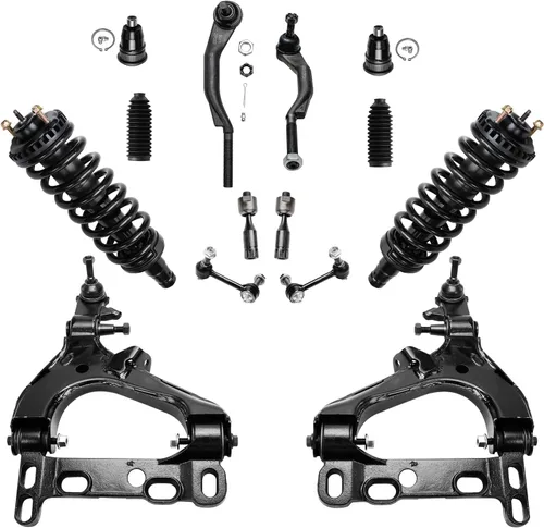 Vista 127 de Detroit Axle - Kit de suspensión frontal de 15 piezas para Jeep Grand Cherokee 99-04 1999 2000 2001 2002 2003 2004, brazos de control superior e