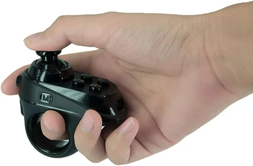 Vista 2 de Gigicloud Game Controller R1 Mini Ring Bluetooth 40 Rechargeable Wireless Vr Remote Game Controller Joystick Gamepad Classic Gamepad Joystick For