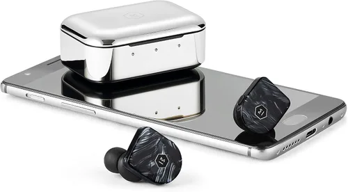 Vista 8 de Master & Dynamic MW07 Plus - Auriculares inalámbricos verdaderos, cancelación de ruido con micrófono Bluetooth, auriculares intrauditivos ligeros