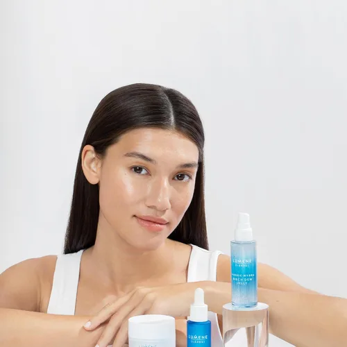 Vista 7 de Lumene Nordic Hydra [Lähde] Birch Dew Jelly - Suero hidratante facial doble con ácido hialurónico y savia de abedul nórdico, suero facial Faily