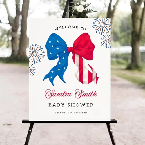 Vista 9 de Cartel de bienvenida para niños o niñas, decoración rosa y azul para baby shower, bonito cartel de fiesta de color pastel para bebé niño o niña al