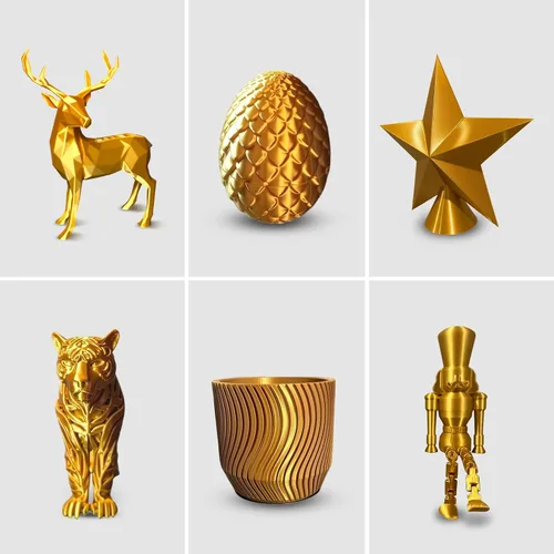 Vista 8 de GEEETECH Filamento PLA de color dorado sedoso de 0.069 libras, filamento de seda brillante para impresora 3D, carrete de 2.2 libras, precisión