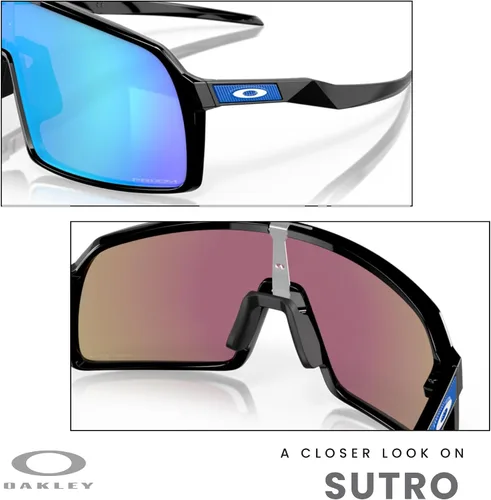 Vista 55 de Oakley Sutro OO9406 / OO9462 - Lentes de sol para hombre, kit de correa de accesorios, bolsa de microfibra