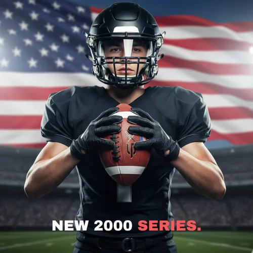 Vista 3 de Fútbol oficial tamaño 9, colección de la serie 2000, construcción de cuero de primera calidad, fútbol americano con bomba de bola
