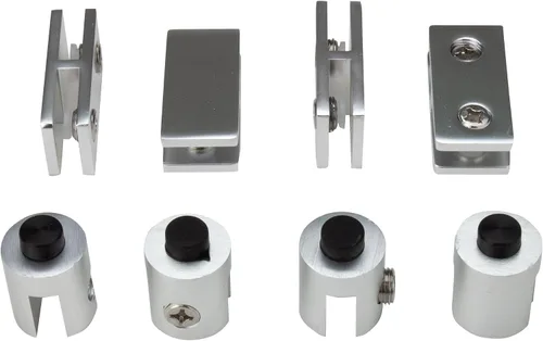 Vista 3 de Celestial DIY - Kit de conectores centrales de protección contra el viento, kit de conectores de vidrio templado, 4 conectores rectos y 4 pies