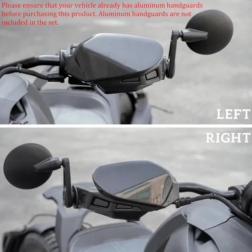 Vista 5 de SAUTVS Protector de manillar negro, deflector de viento para Can Am Ryker, kit de deflector de aire de plástico para Can-Am Ryker 600 900
