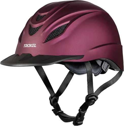 Vista 10 de Troxel Intrepid - Casco de equitación para caballos de silla, diseño ajustable de bajo perfil, equipo de seguridad para equitación