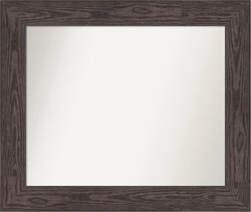 Vista 539 de Amanti Art Espejo personalizado, espejo de baño negro puente, espejo de pared o espejo de tocador de baño sobre el fregadero (26 x 26 pulgadas)