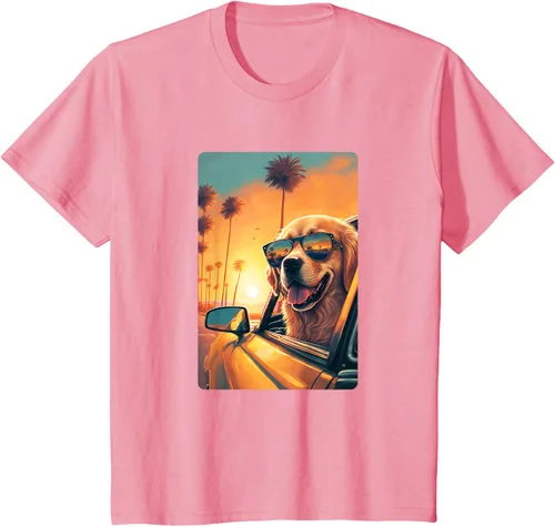 Vista 69 de Golden Retriever - Camiseta divertida de Golden Retriever con lentes, Negro