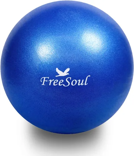 Vista 2 de Pequeña pelota de pilates con bomba de 9 pulgadas Mini pelota de yoga para estabilidad, pilates, yoga, barre, terapia física, entrenamiento básico