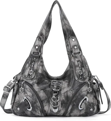 Vista 21 de Angelkiss Hobo Carteras y bolsos para mujeres Bolso de mano para mujeres Carteras grandes Bolsos de hombro diarios Purses, handbags, Handbag