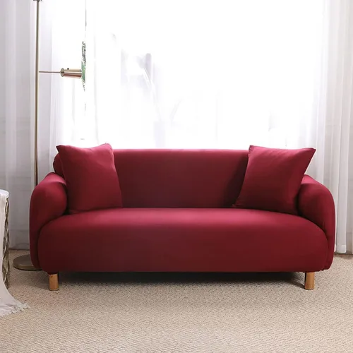 Vista 18 de Fundas de sofá de alta elasticidad de 2 plazas, ultra suaves y elegantes, para perros y niños, protector de muebles de elastano con parte inferior
