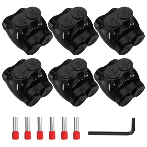 Vista 11 de Joinfworld Conectores de empalme con aislamiento de 2 puertos 2-14 AWG Conectores de alambre de aluminio a cobre Conectores de cable eléctrico