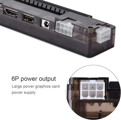 Vista 4 de Base externa para tarjetas de video independientes para portátil Mini PCI‑E sin fuente de alimentación, compatible con tarjeta gráfica/tarjeta