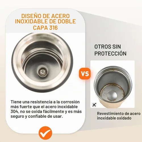 Vista 8 de GOOFIT Botella de agua de acero inoxidable para niños de 16 onzas, doble pared aislada al vacío, tapa a presión con anillo de bloqueo, sin BPA, a