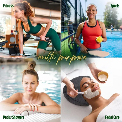 Vista 8 de Pearl Linens Paquete de 24 toallas de mano 100% algodón, toallas de salón para spa, gimnasio y baño, toallas para el pelo a granel, suaves