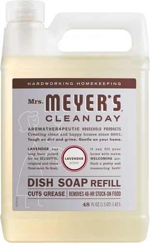 Vista 13 de MRS. MEYER'S CLEAN DAY - Repuesto de jabón líquido para platos, albahaca, 48 onzas líquidas