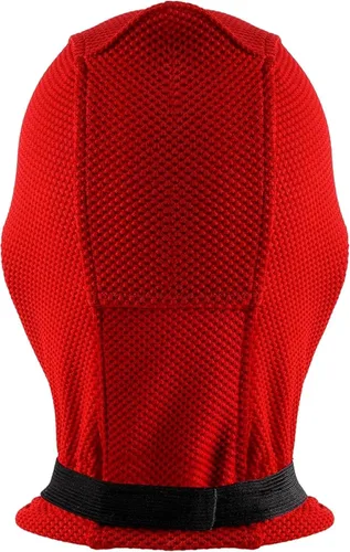 Vista 2 de Máscara roja de Halloween para adultos, disfraz de cosplay con máscara de ojos de silicona de látex