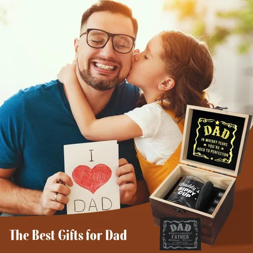 Vista 6 de Regalos para el Día del Padre de parte de hija, hijo, esposa, regalo de cumpleaños para el nuevo paso por primera vez, regalos para papás que lo