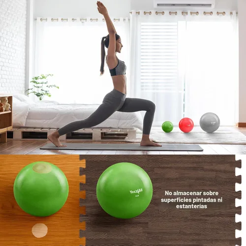 Vista 7 de Yes4All - Bolas de tonificación con peso para ejercicio, bolas medicinales suaves para ejercicio, pilates, yoga, equilibrio, flexibilidad, 2-10 Azul