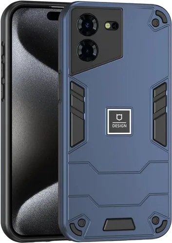 Vista 446 de Funda compatible con Redmi A1, compatible con Redmi A2 2 en 1 [PC dura + TPU], funda de teléfono negra