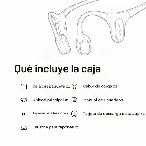 Vista 9 de dreame Aqua Plus Auriculares de conducción ósea, auriculares de oreja