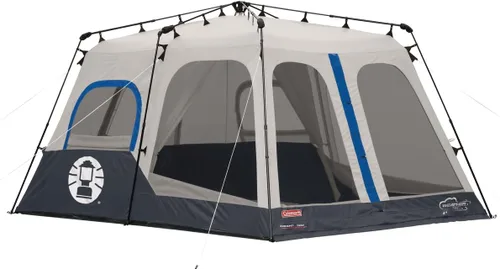 Vista 10 de Coleman 4/6/8/10 Person Instant Camping Tent with 1-Minute Setup, Large Family Tent with Pre-Attached Poles, Air Vent, & Carry Bag, Sets Up in About