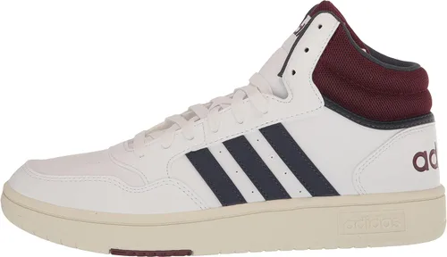 Vista 8 de adidas Hoops 3.0 Mid - Tenis de baloncesto para hombre, color blancoazul marino sombrarojo sombra, talla 11, BlancoAzul marino sombrarojo sombra