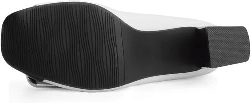 Vista 5 de ANN CREEK Zapatos de tacón bajo para mujer, zapatos de oficina elegantes de dos tonos, punta cuadrada, tacón grueso de 2.4 pulgadas, sin cordones