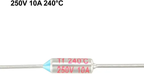 Vista 3 de uxcell Fusible térmico de temperatura de corte de circuito de 250V 10A 240 Celsius 10 PC