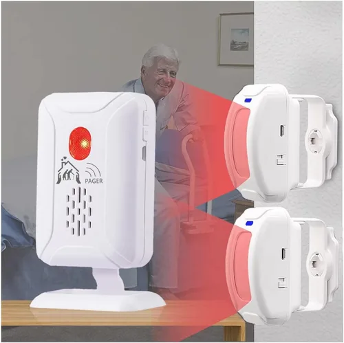 Vista 7 de Versión Mejorada de Alarma de Sensor de Cama y Prevención de Caídas para Ancianos/Demencia y Más, Buscapersonas de Cuidador con Alerta de Sensor