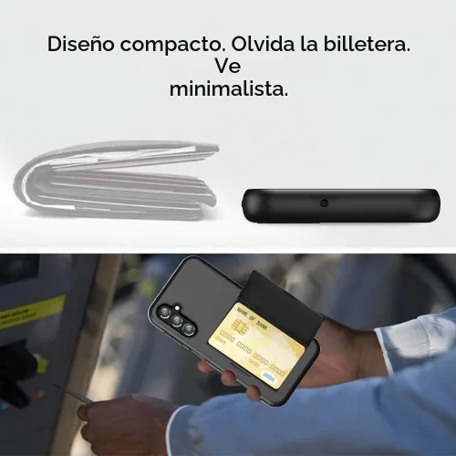 Vista 4 de Asuwish Funda para teléfono Samsung Galaxy A34 5G con protector de pantalla de vidrio templado y accesorios para celular, ranura para tarjetero Negro