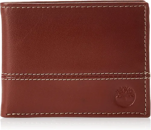 Vista 7 de Timberland Men's Leather Passcase Bifold Wallet Hybrid