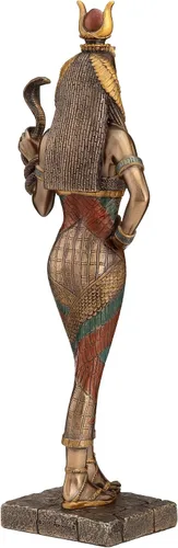 Vista 8 de Veronese Design Diosa egipcia Hathor sosteniendo una estatua de cobra