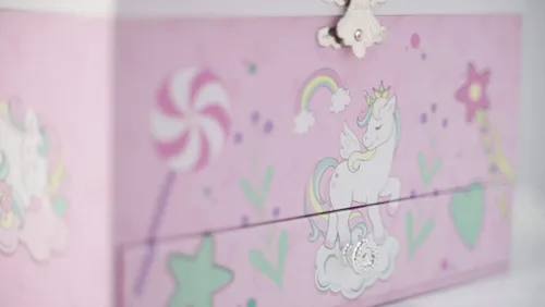 Vista 4 de DIBSIES Joyero de unicornio musical personalizado