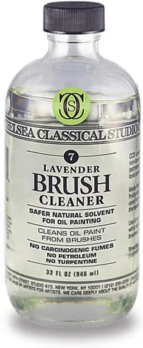 Vista 10 de Chelsea Classical Studio Barniz de retoque de lavanda, utilizado para la protección de obras de arte al óleo y transpirabilidad, botella de 2 onzas