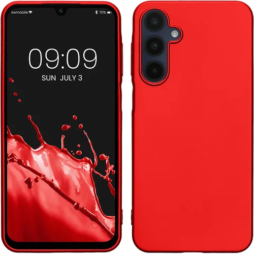 Vista 187 de kwmobile Funda compatible con Samsung Galaxy A12 - Funda protectora de silicona TPU suave y delgada - Azul Báltico