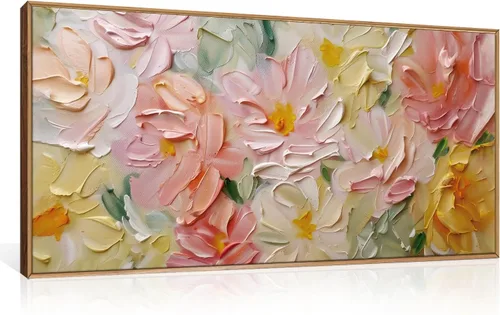 Vista 74 de CHDITB Juego de arte abstracto en lienzo enmarcado moderno para pared, ilustraciones contemporáneas para decoración del hogar, pintura de pared