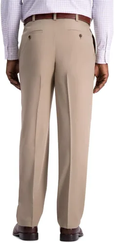 Vista 3 de HAGGAR Cool 18 Pro Classic Fit Flat Front Casual Pant Regular y Big & Tall