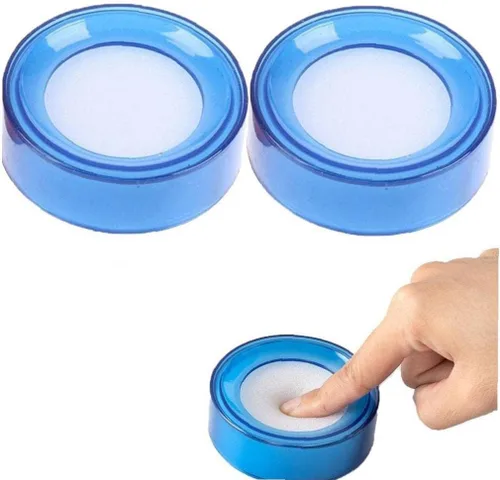 Vista 5 de 2 uds dedo húmedo esponja taza humedecedor de la punta de los dedos humedecedor para dinero cajero banco contando papeles dólar azul
