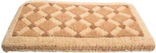 Vista 2 de Imports Decor - Felpudo de fibra de coco, tablero cruzado, 18 x 30 pulgadas