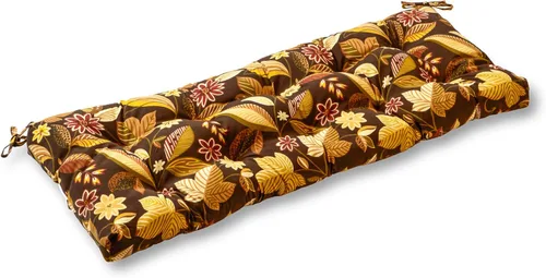 Vista 16 de Greendale Home Fashions Juego de 1 cojín para columpio/banco de 44 pulgadas, diseño Adobe Stripe