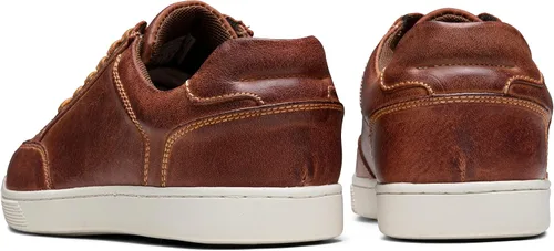 Vista 6 de Jousen Men's Sneakers Leather Casual Shoes for Men Breathable Business Casual Sneaker Retro Fashion Sneaker