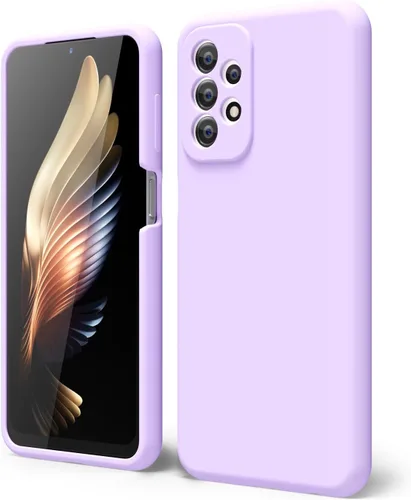 Vista 9 de oakxco Funda para teléfono Samsung Galaxy A12 con agarre de silicona líquida, linda delgada fina suave cubierta de gel de goma TPU lisa para mujeres